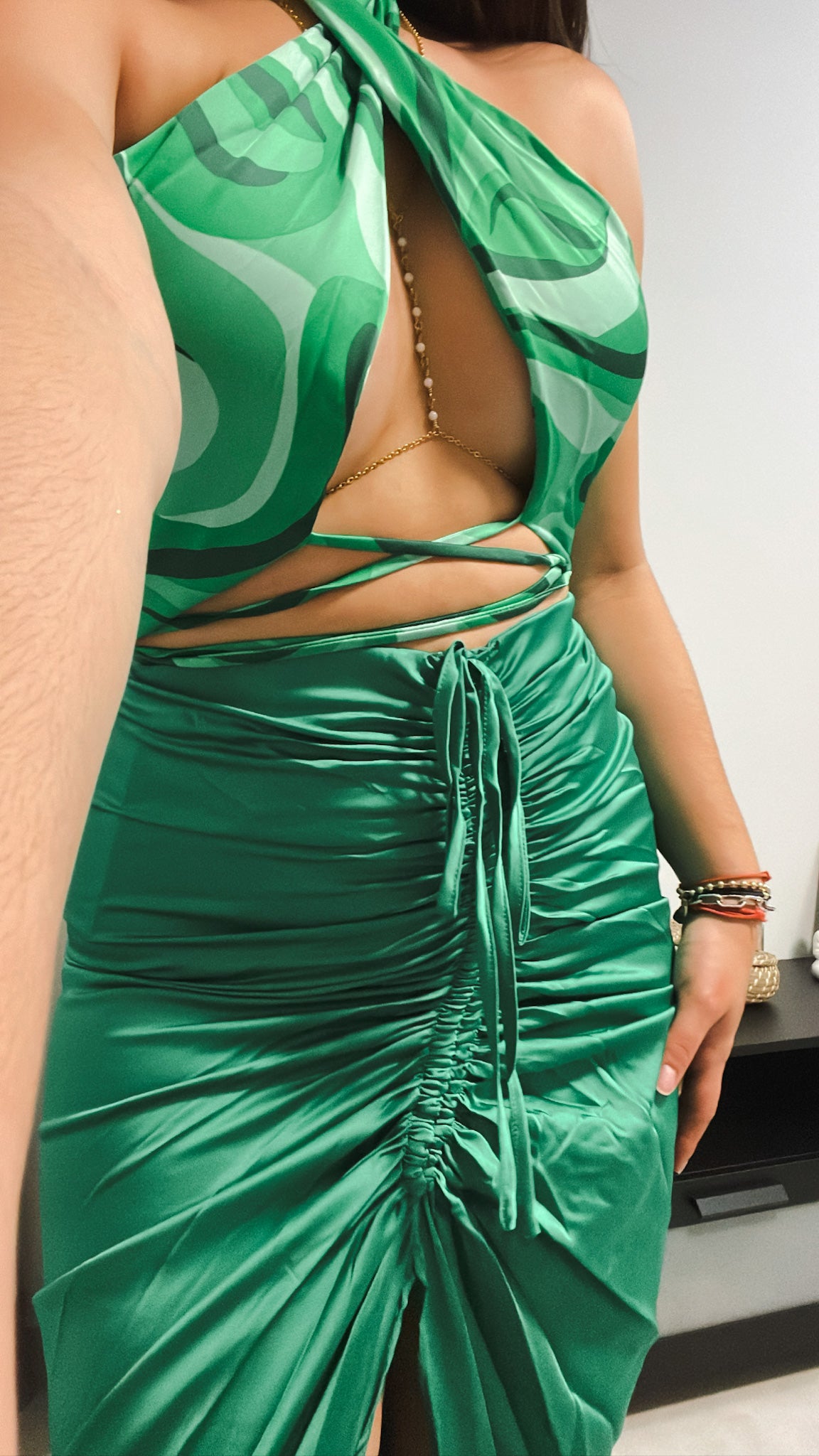 Gypsy Silky Green Skirt